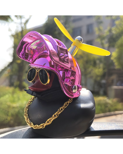 Cool Duck Чорне каченя в шоломі "PUBG" (рожевий)
