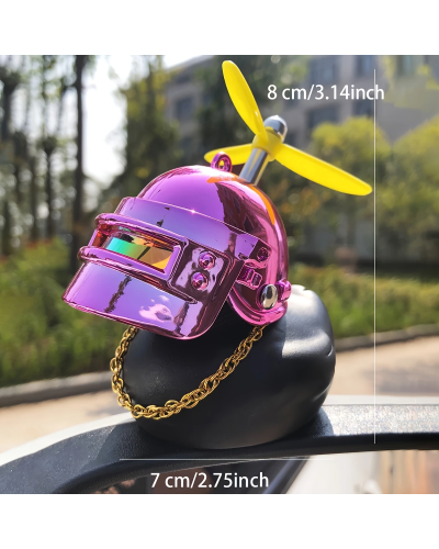 Cool Duck Чорне каченя в шоломі "PUBG" (рожевий)