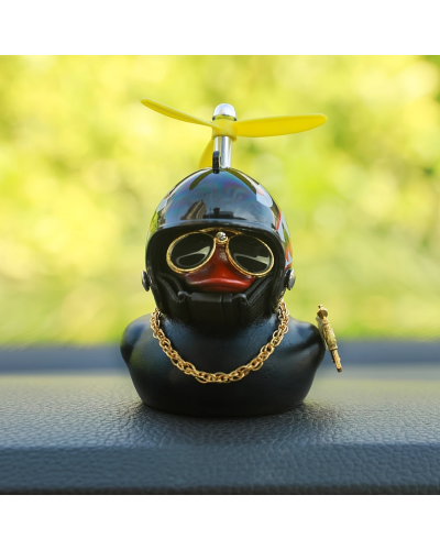 Cool Duck Чорне каченя в шоломі "Акула"