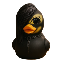 Cool Duck Чорне каченя у стилі панк-емо
