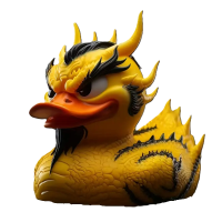 Cool Duck Жовте каченя китайський дракон