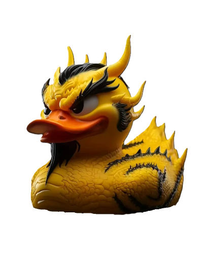 Cool Duck Жовте каченя китайський дракон