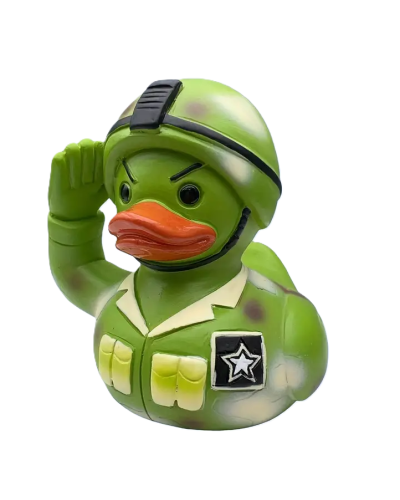 Cool Duck Зелене каченя солдат