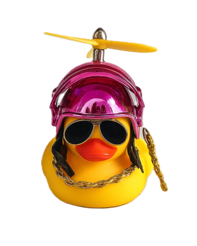 Cool Duck Желтый утенок в шлеме "PUBG" (розовый) Cool Duck Желтый утенок в шлеме "PUBG" (розовый)