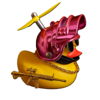 Cool Duck Жовте каченя в шоломі "PUBG" (рожевий)