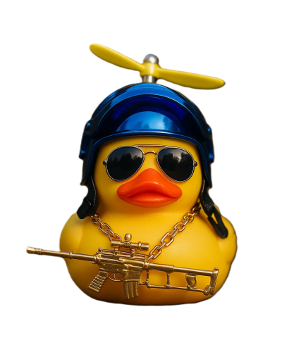 Cool Duck Жовте каченя в шоломі "PUBG"