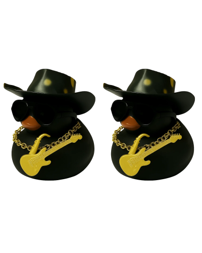 Cool Duck Чорні в каченята в капелюхах з гітарами