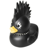 Cool Duck Чорне каченя у стилі панк-емо (з ірокезом)
