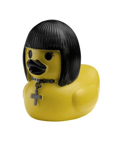 Cool Duck Жовте каченя у стилі панк-емо (з хрестом)
