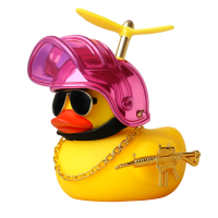 Cool Duck Жовте каченя в шоломі "PUBG" (рожевий)