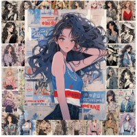 Набір стікерів "Anime Girls" 60 шт
