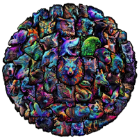 Набор стикеров "Colored Animals" 50 шт