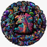 Набор стикеров "Colored Animals" 50 шт