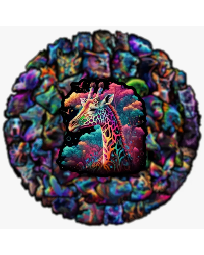 Набір стікерів "Colored Animals" 50 шт