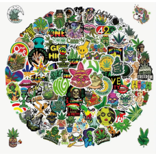 Набір стікерів "Cannabis Style" 100 шт