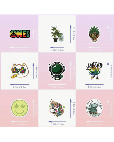 Набір стікерів "Cannabis Style" 100 шт