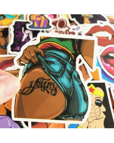 Набір стікерів "Love & Lips" 50 шт