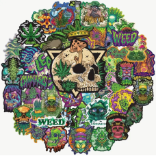 Набір стікерів "Weed Style" 50 шт