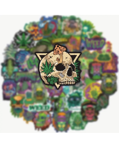 Набір стікерів "Weed Style" 50 шт