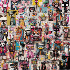 Набір стікерів "Street Art Animals" 50 шт