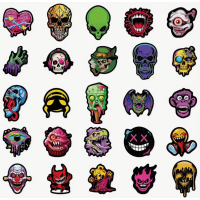 Набір стікерів "Scary" 50 шт