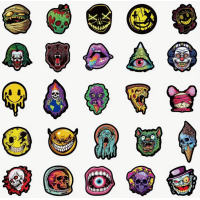 Набір стікерів "Scary" 50 шт