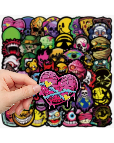 Набір стікерів "Scary" 50 шт