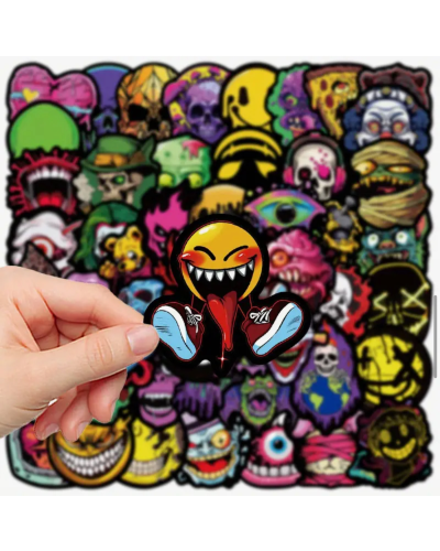 Набір стікерів "Scary" 50 шт