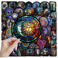 Набір стікерів "Stained Glass" 50 шт