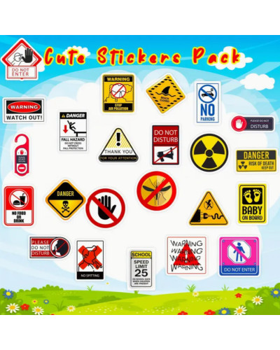 Набір стікерів "Signs" 50 шт