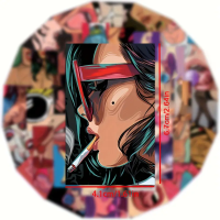 Набор стикеров "Girls" 50 шт