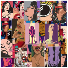 Набір стікерів "Girls" 50 шт