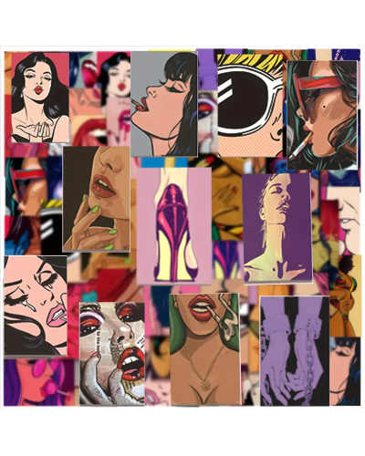 Набір стікерів "Girls" 50 шт