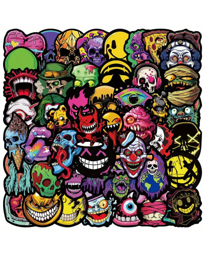 Набір стікерів "Scary 2" 50 шт