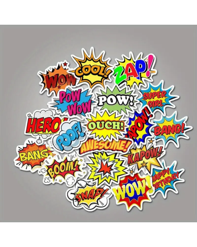 Набір стікерів "BOOM" 50 шт