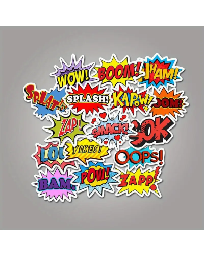 Набір стікерів "BOOM" 50 шт