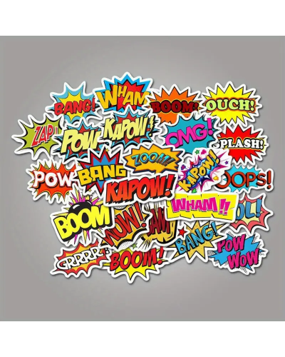 Набір стікерів "BOOM" 50 шт