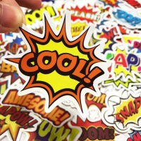 Набор стикеров "BOOM" 50 шт