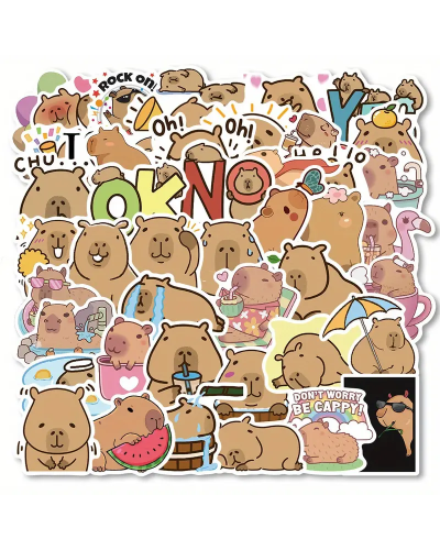 Набір стікерів "Capybara" 50 шт