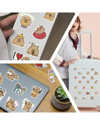 Набір стікерів "Capybara" 50 шт