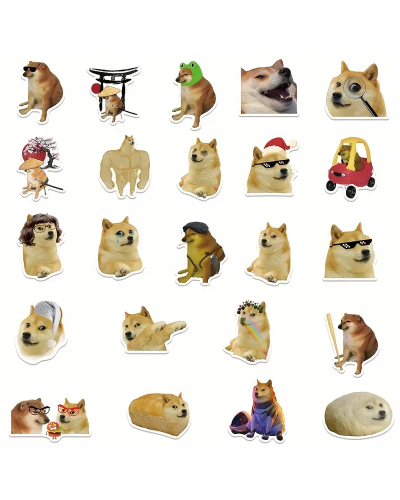 Набір стікерів "Meme Dogs" 50 шт
