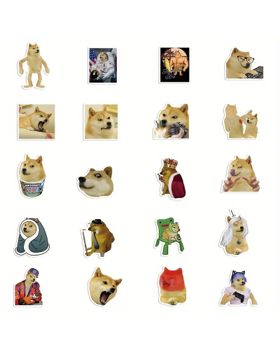 Набір стікерів "Meme Dogs" 50 шт