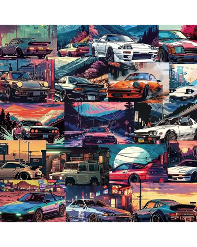 Набір стікерів "Cars" 50 шт