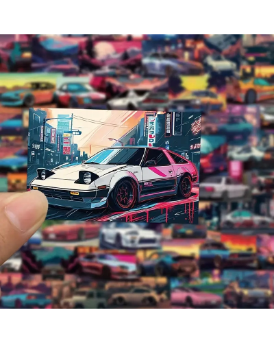 Набір стікерів "Cars" 50 шт