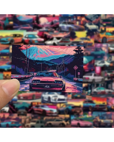 Набір стікерів "Cars" 50 шт