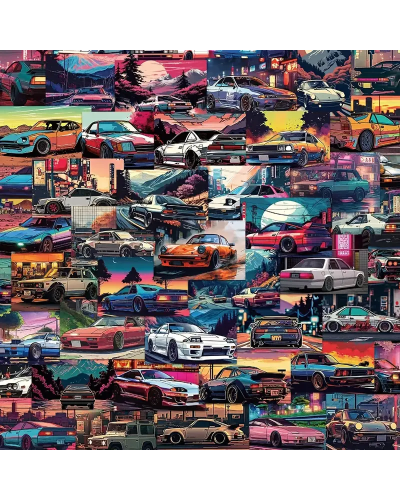 Набір стікерів "Cars" 50 шт