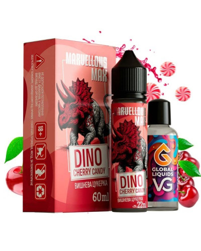 Набір для самозамісу Marvellous Max 60 мл Dino Cherry Candy (вишнева цукерка)