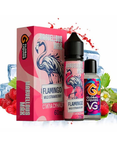 Набір для самозамісу Marvellous Max 60 мл Flamingo Wild Strawberry (стигла суниця)