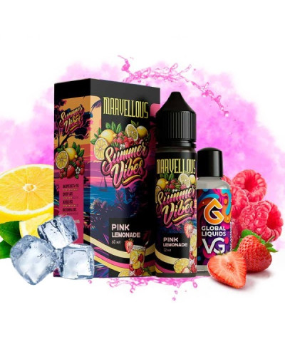 Набор для самозамеса Marvellous Summer Vibes 60 мл Pink Lemonade (лимонад из клубники и малины)