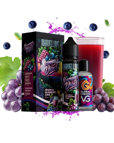 Набір для самозамісу Marvellous Summer Vibes 60 мл Grape & Blueberry Juice (виноградно-чорничний сік)
